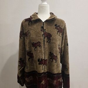 Mazmania Moose Print Women's Jacket